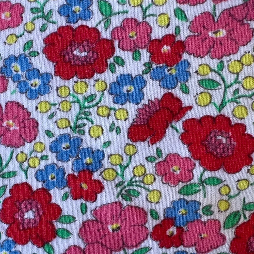 Boden Kids Floral T-Shirt with Green Accents